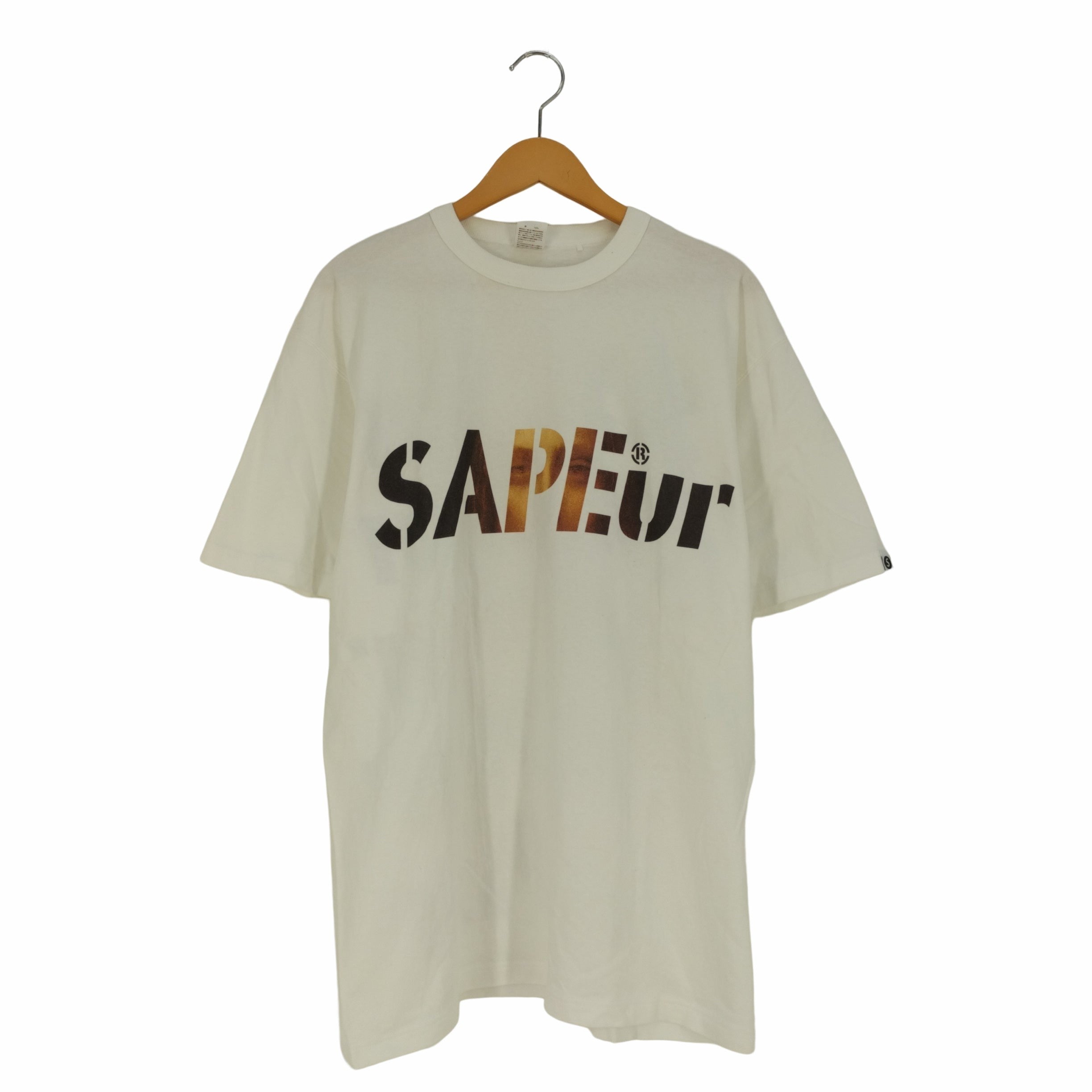 サプール SAPEur 両面ロゴプリント クルーネックTシャツ メンズ JPN：L