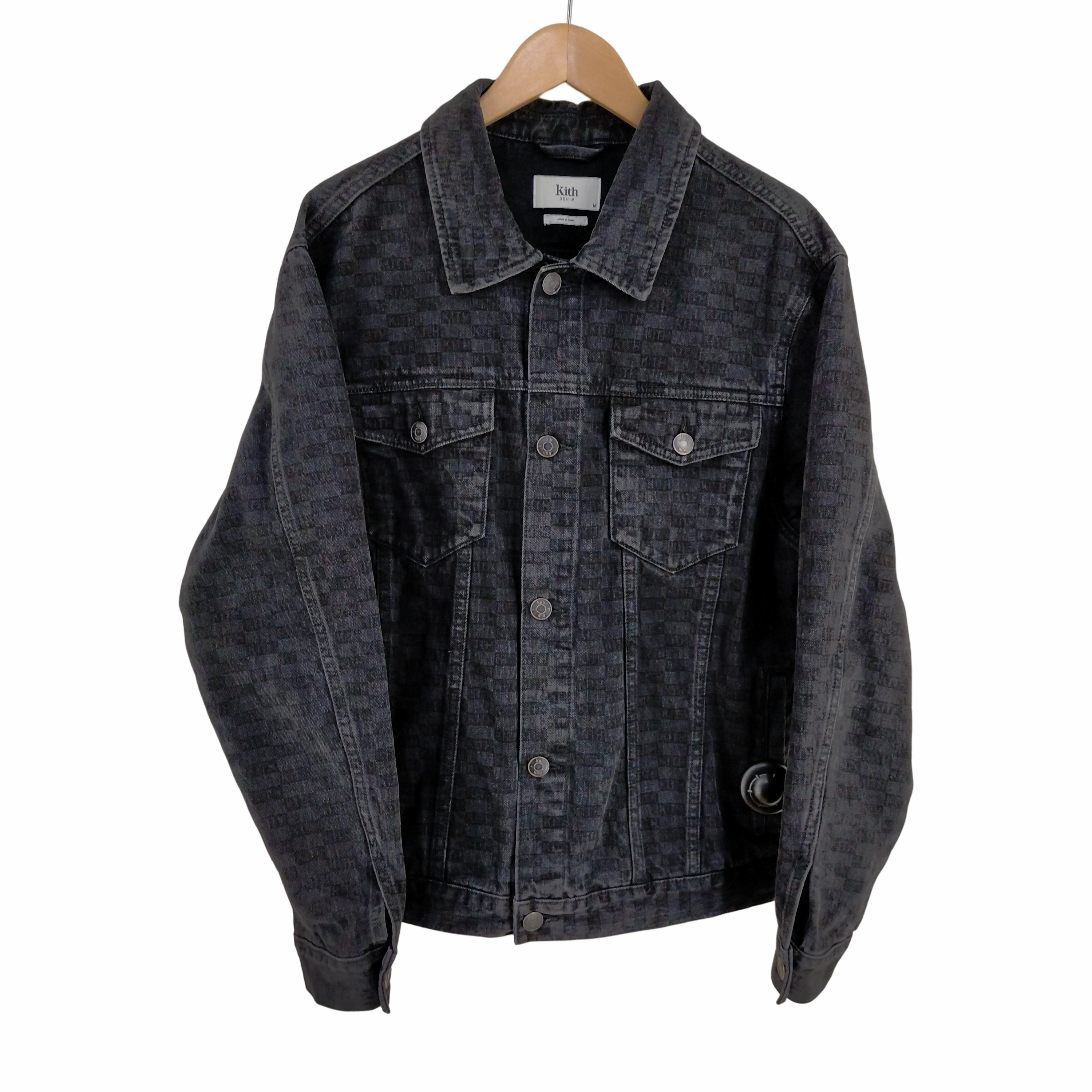 キス KITH 22AW Classic Logo Monogram Laight Denim Jacket クラシックロゴ モノグラム  ライトデニムジャケット メンズ import：M