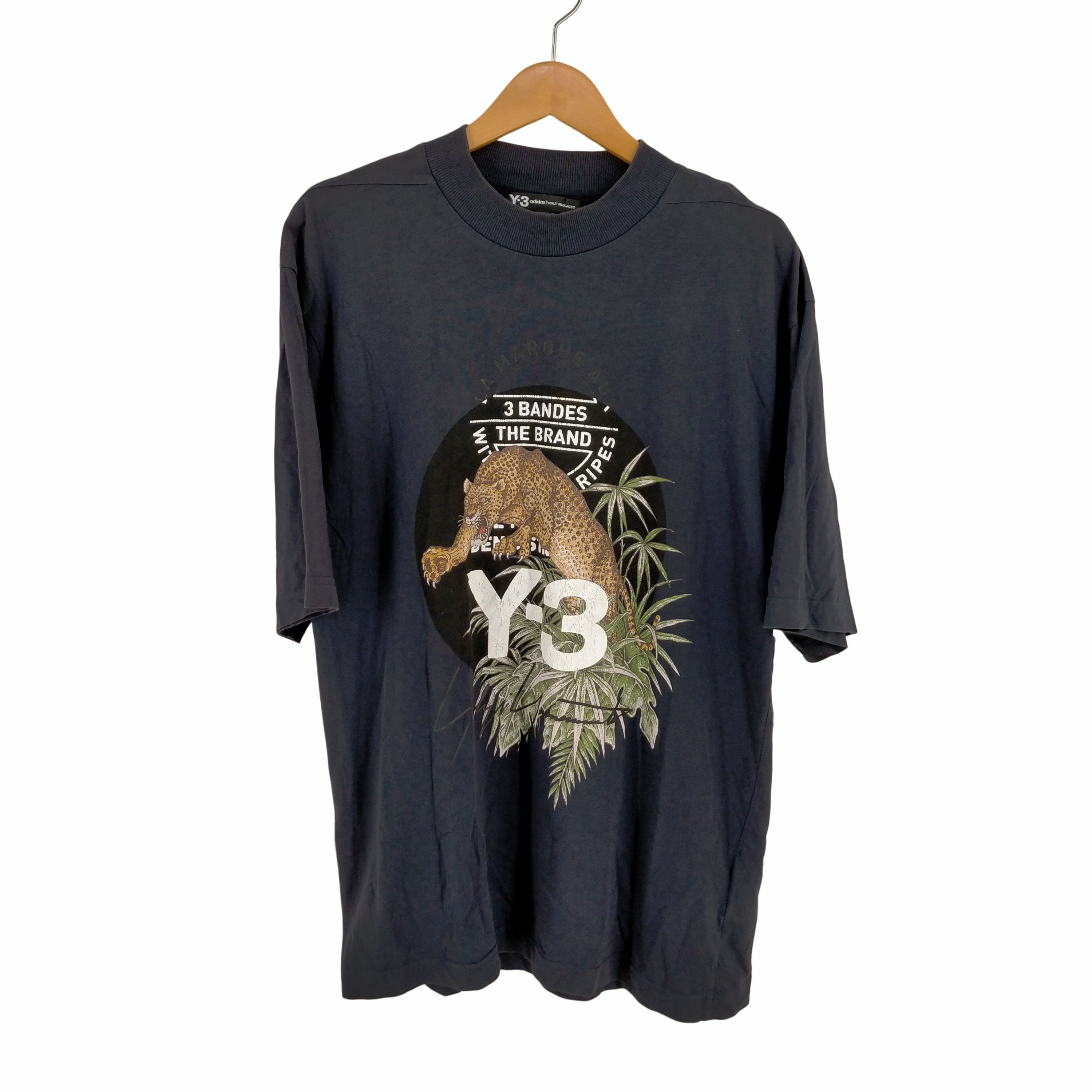 約55cm袖丈Y-3/adidas LEOPARD TEE - Tシャツ/カットソー(半袖/袖なし)