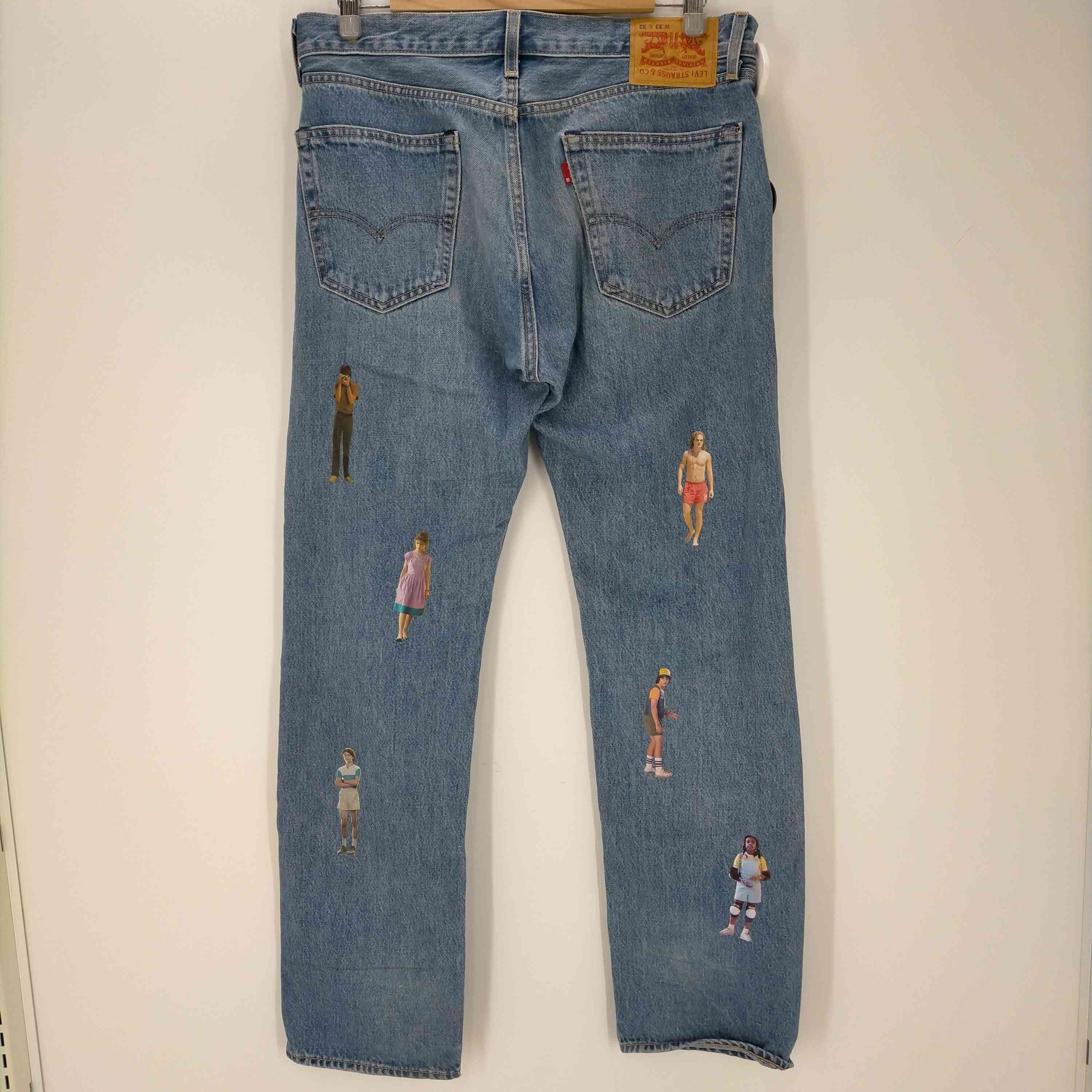 リーバイス Levis 505 REGULAR FIT コラボ キャラクタープリント ジッパーフライデニム メンズ W33 L32 –  ブランド古着買取販売バズストア