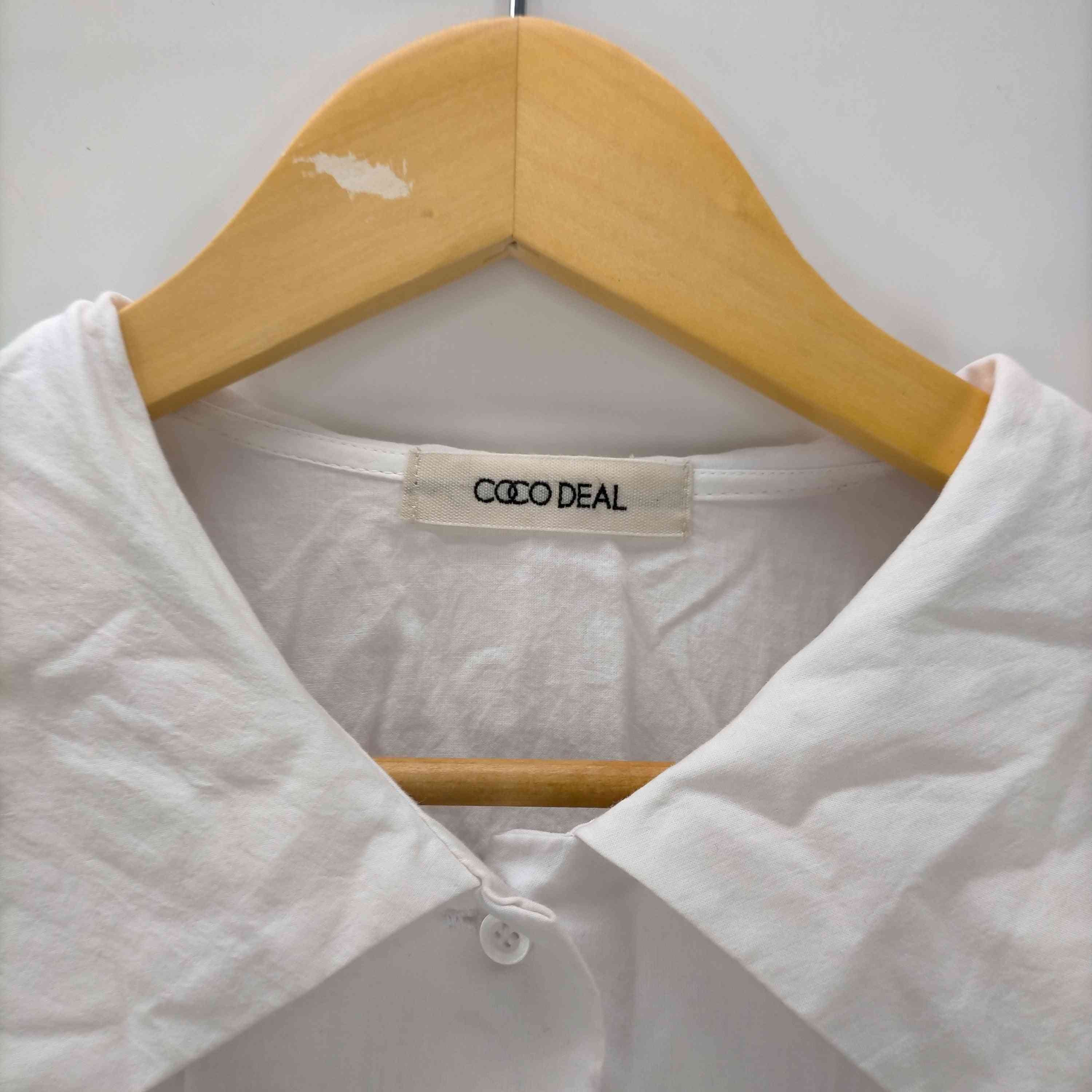 ココディール COCO DEAL 22SS ショートシャツドッキングベアワンピース