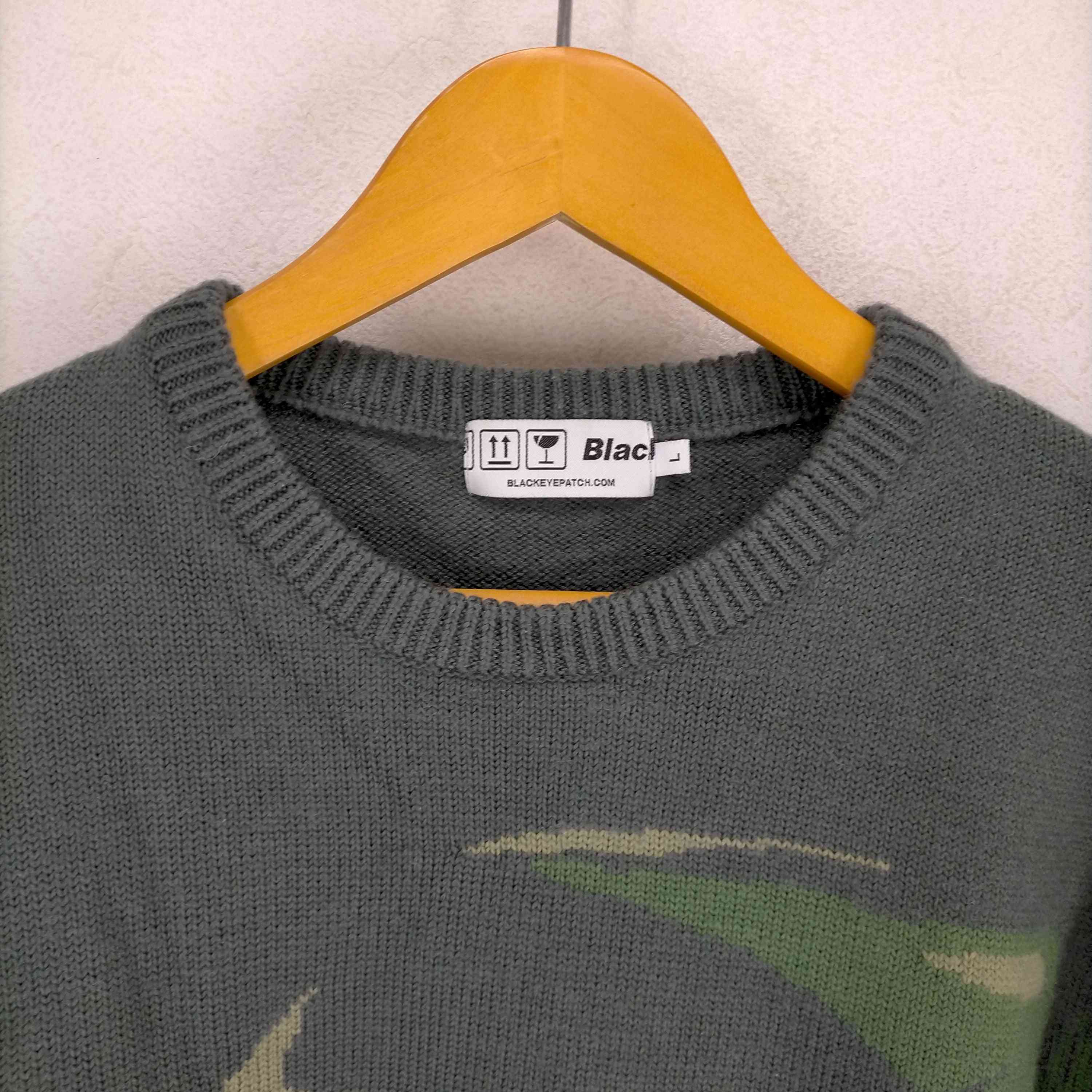 ザブラックアイパッチ THE BLACK EYE PATCH 22SS BENZO KNIT SWEATER #OLIVE メンズ JPN： –  ブランド古着買取販売バズストア