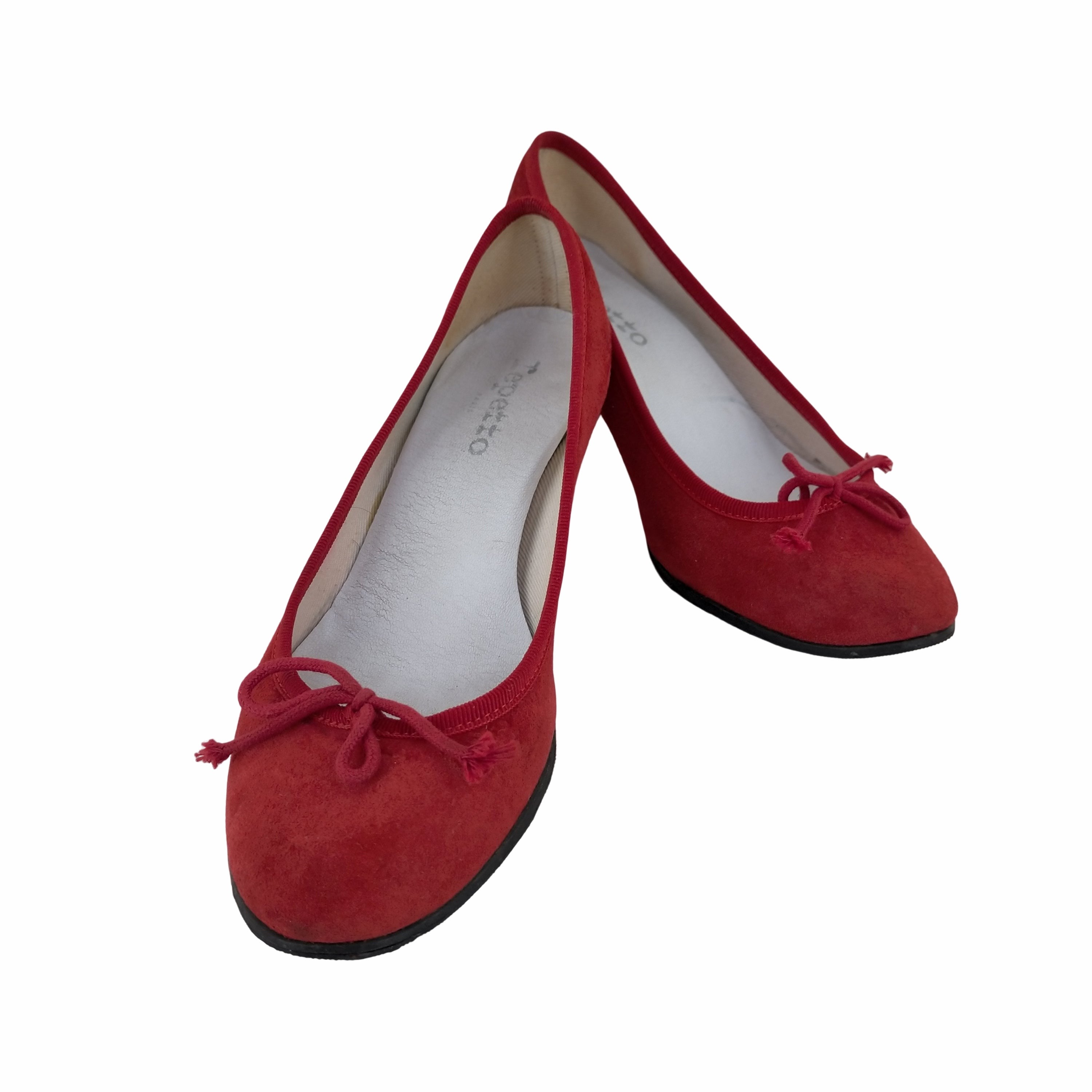 レペット repetto CUIR VERITABLE スウェードパンプス レディース 37