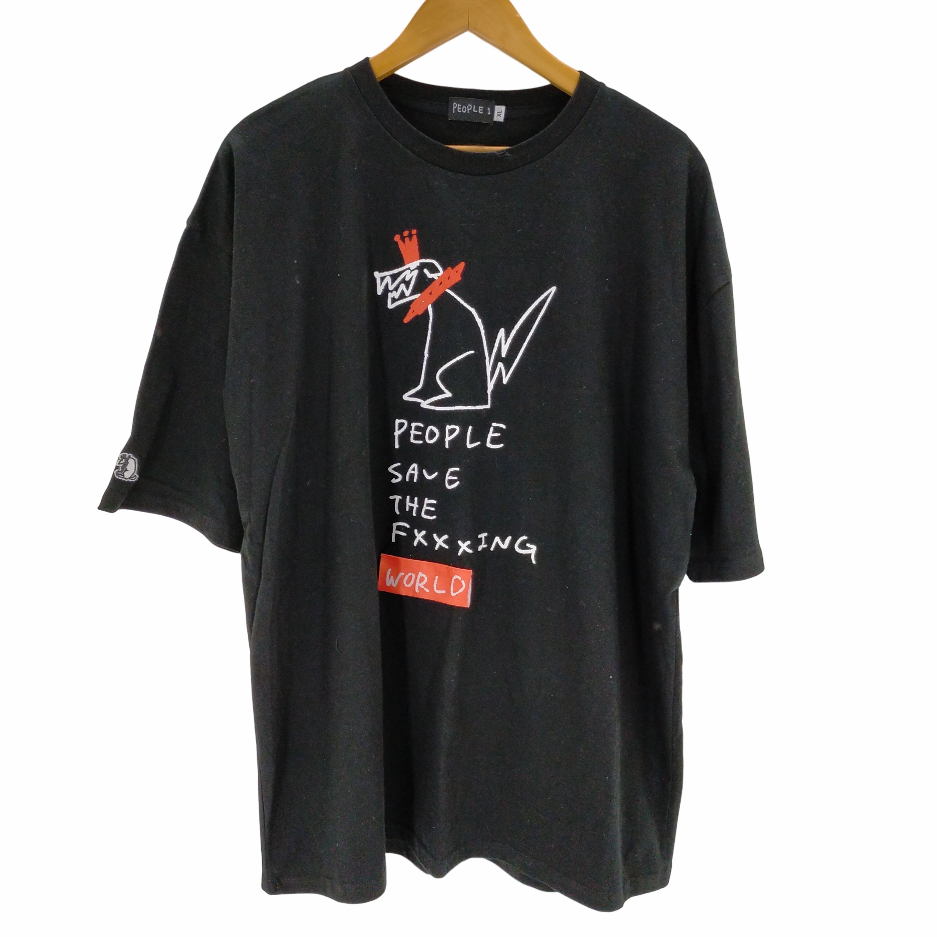 PEOPLE1 親しかっ ロゴTシャツ Lサイズ