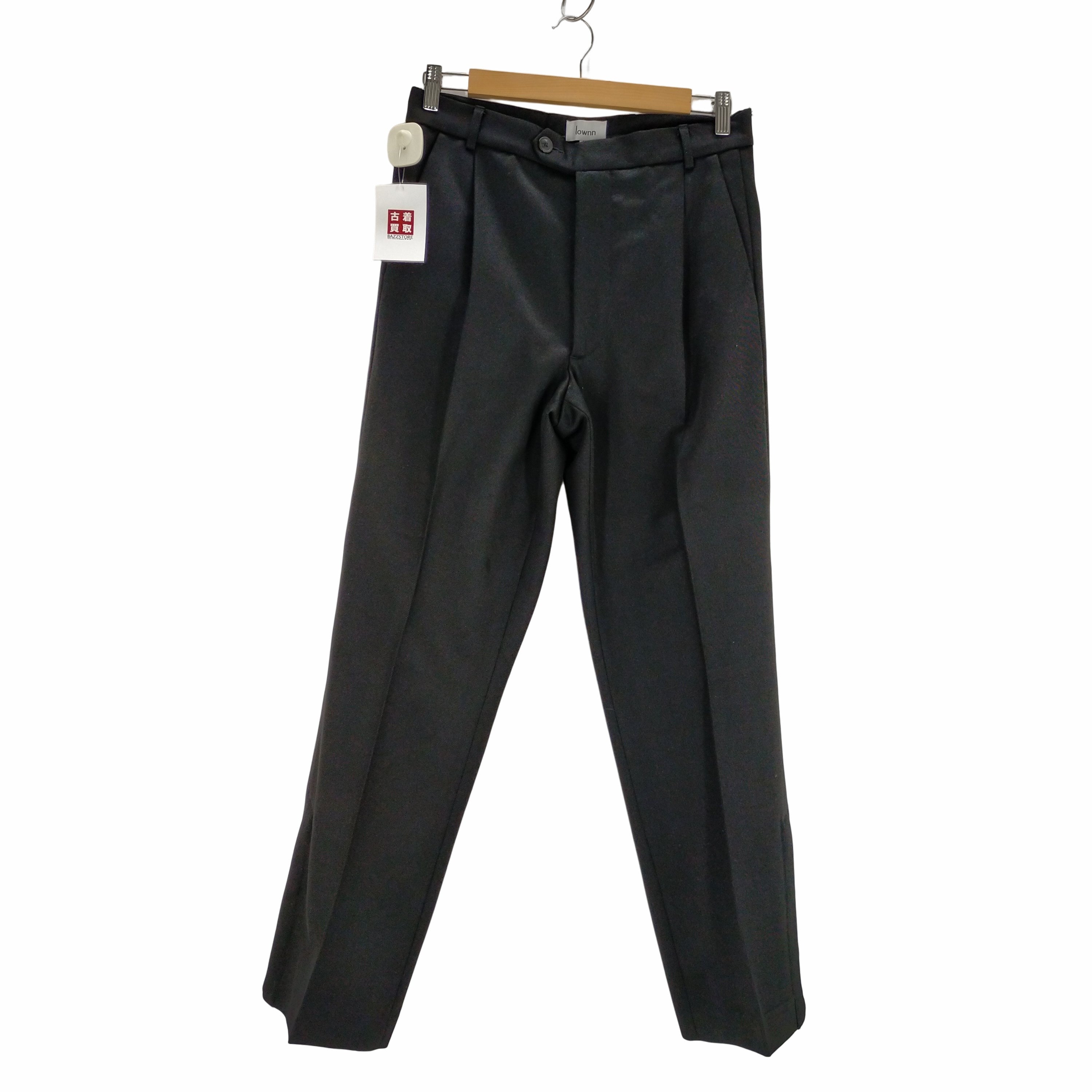 ローン Lownn 22AW Slit Straight Trousers 1タックスラックス メンズ