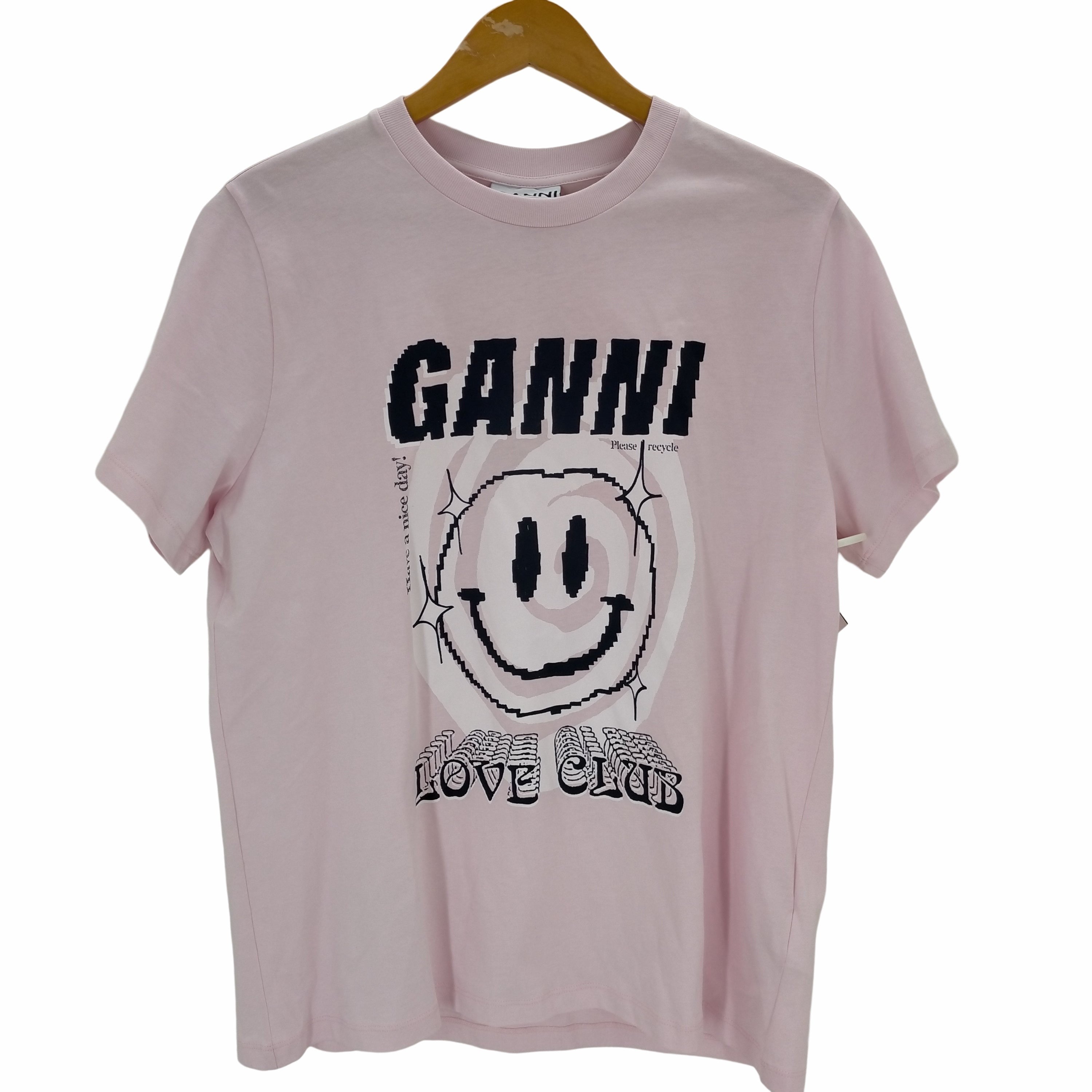 ガニー Ganni LOVE CLUB 半袖カットソー レディース JPN：M – ブランド