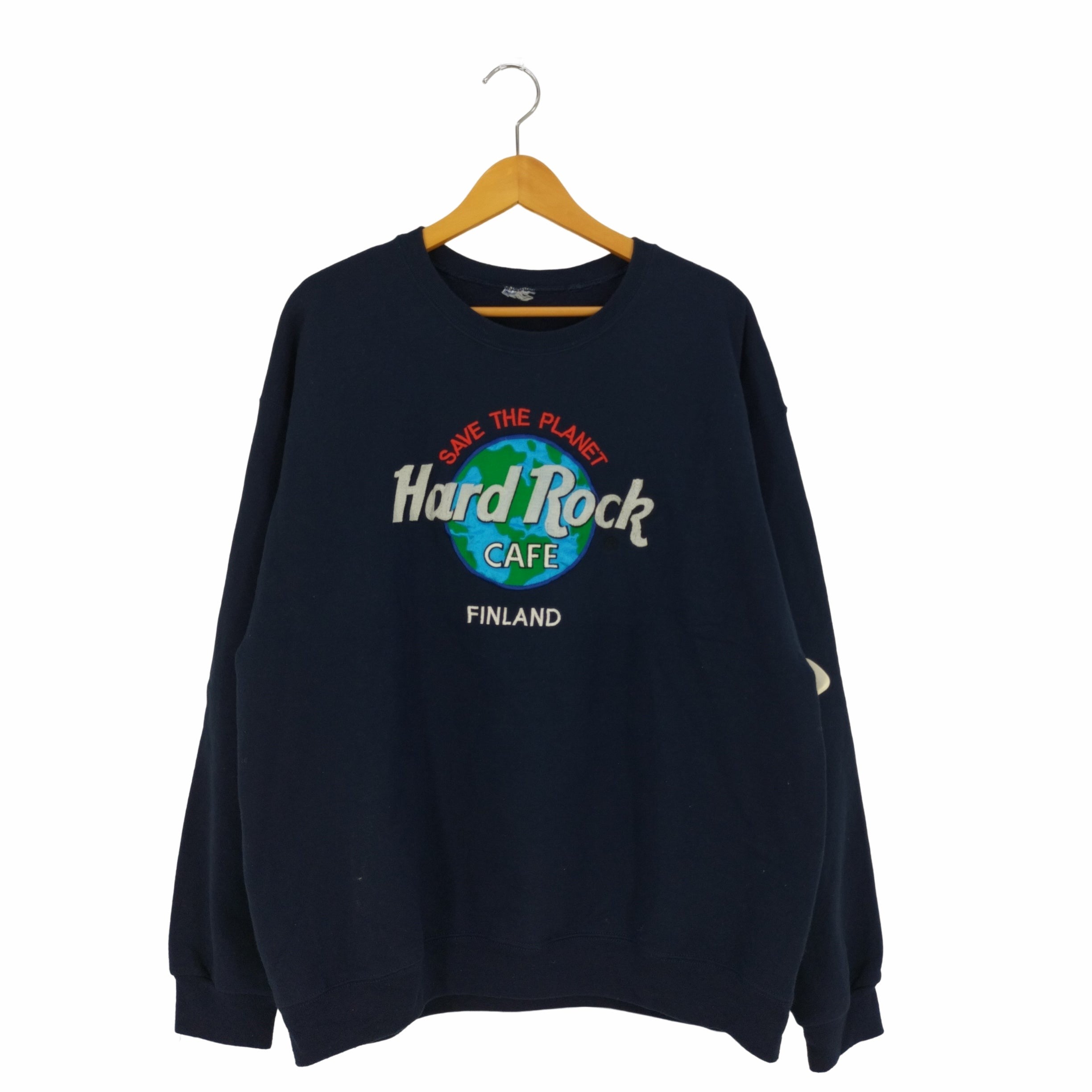 Hard Rock Cafe FINLAND 刺繍 クルーネックスウェット メンズ