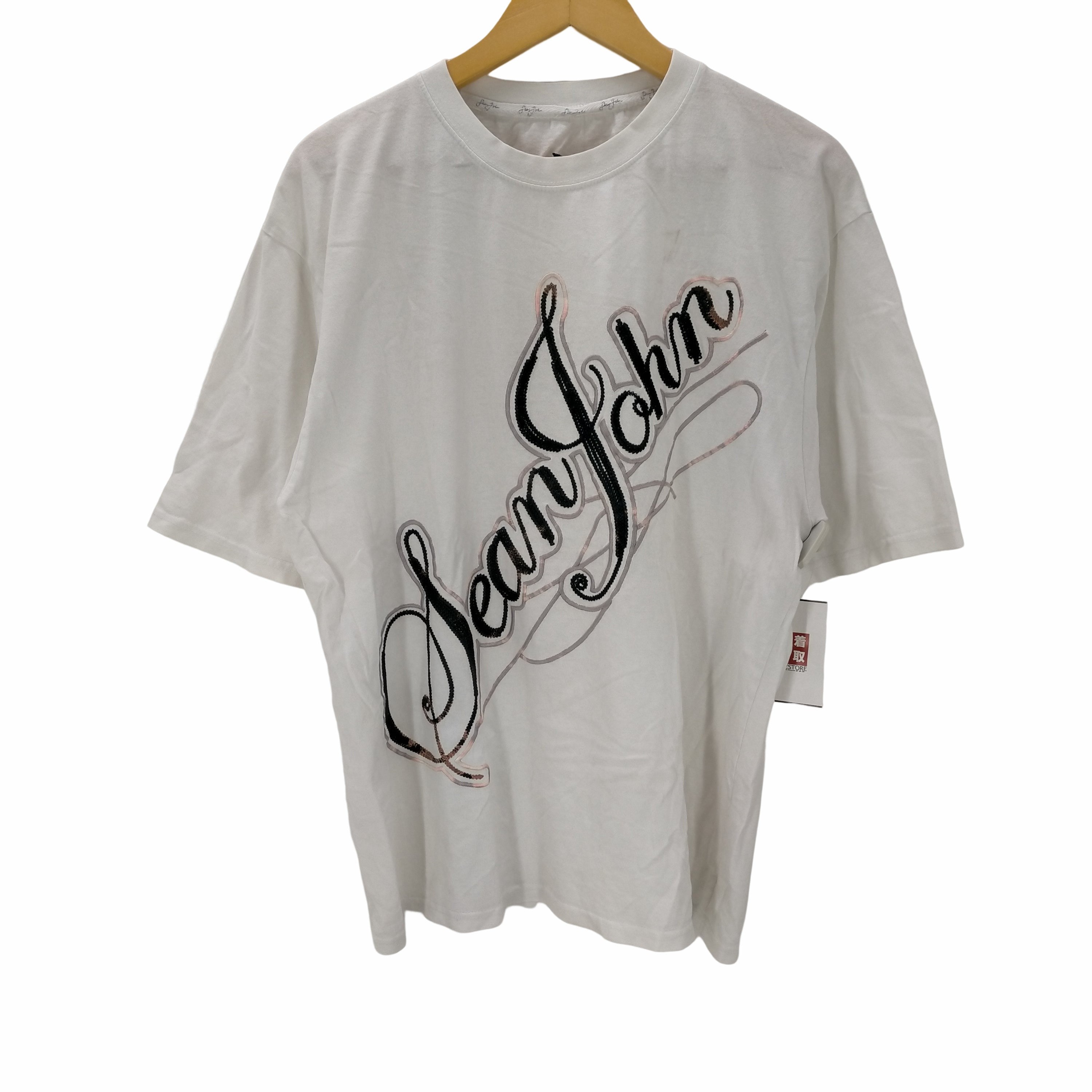 ショーン ジョン Sean john ロゴ ブリーチ加工 クルーネック Tシャツ