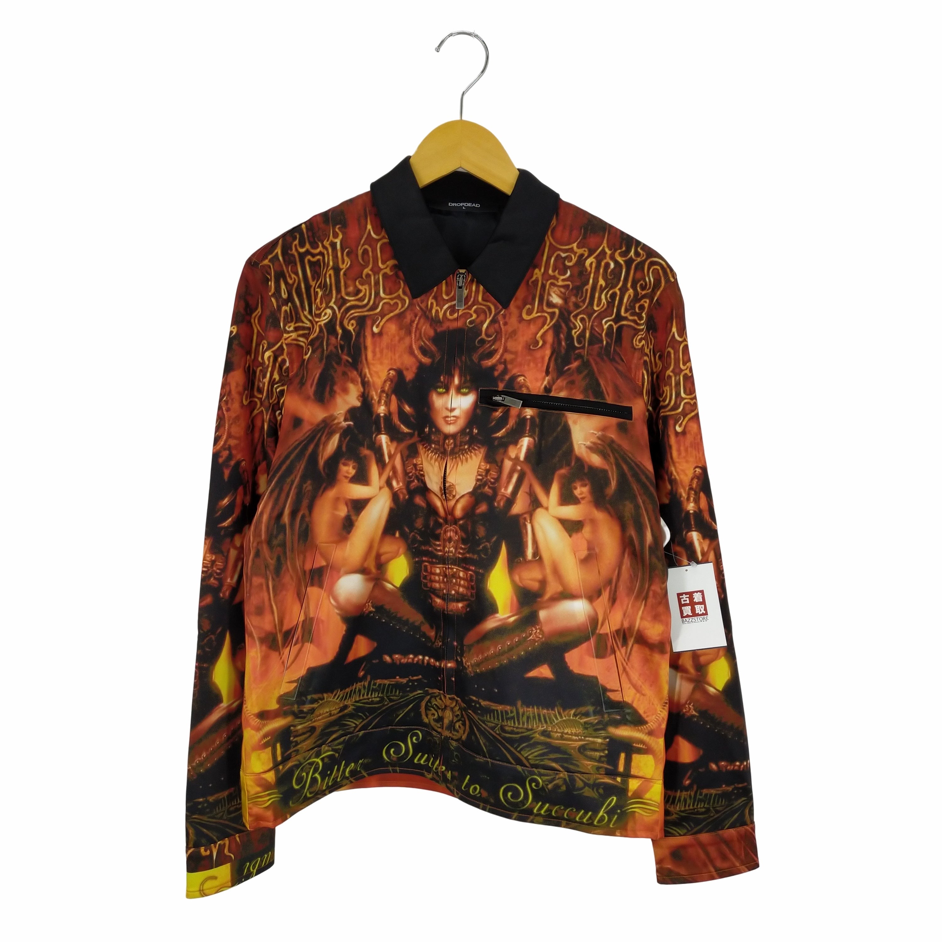 ドロップデッド DROPDEAD 転写スウィングトップ ガウンジャケット-