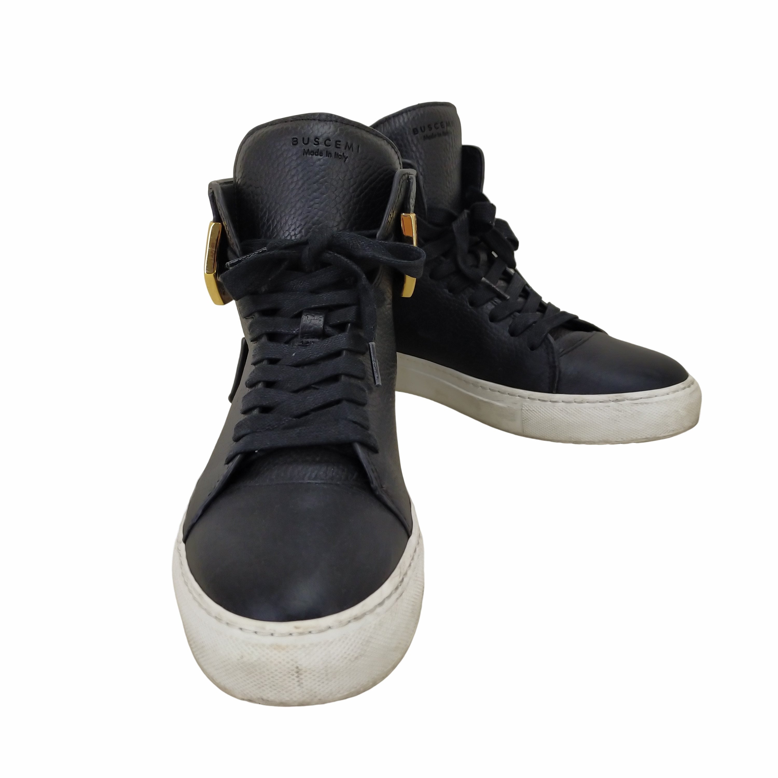 BUSCEMI ブシェミ 新品 100mm ハイカット レザースニーカー 35