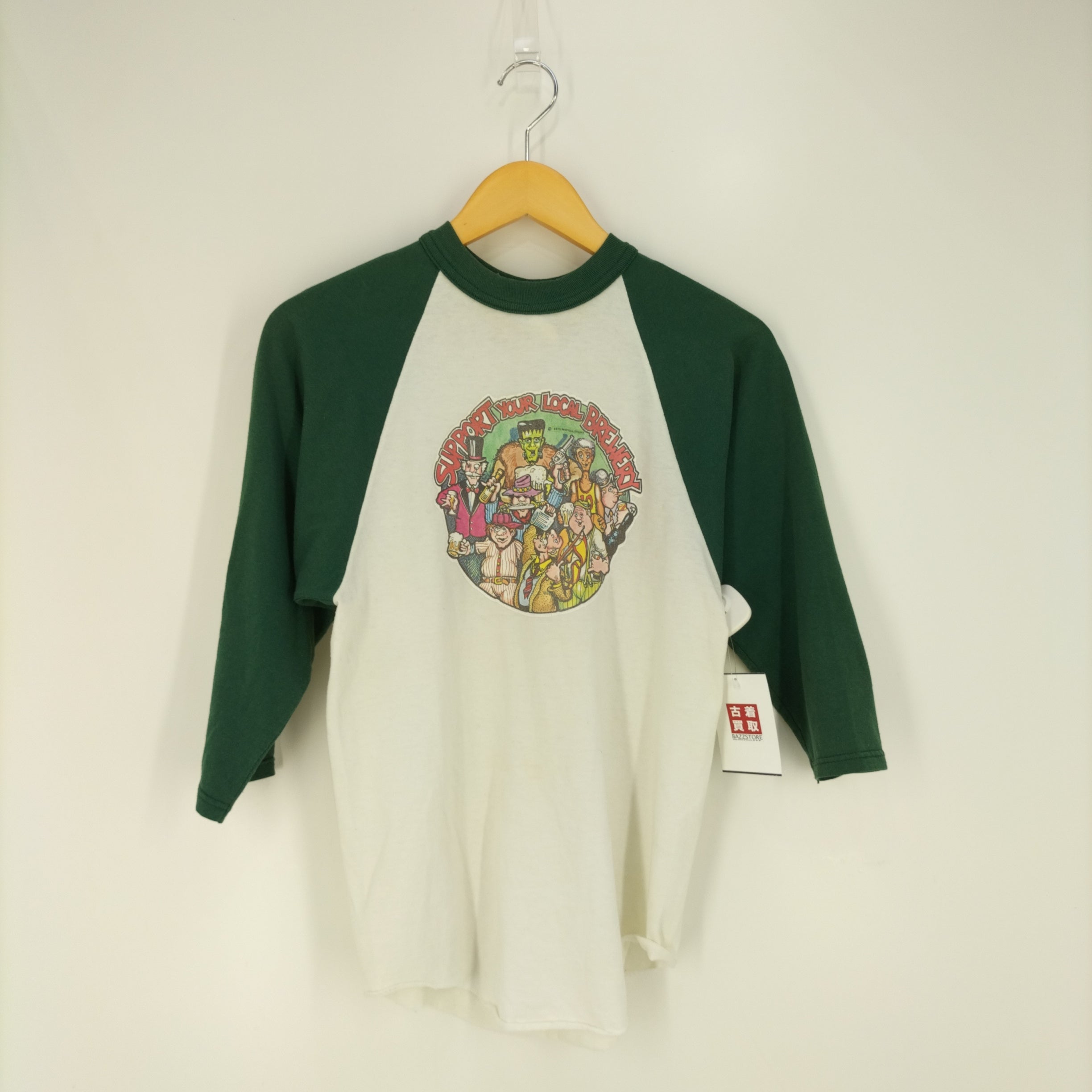 ソフェシャツ SOFFE SHIRTS 80-90s USA製 ラグランTシャツ メンズ