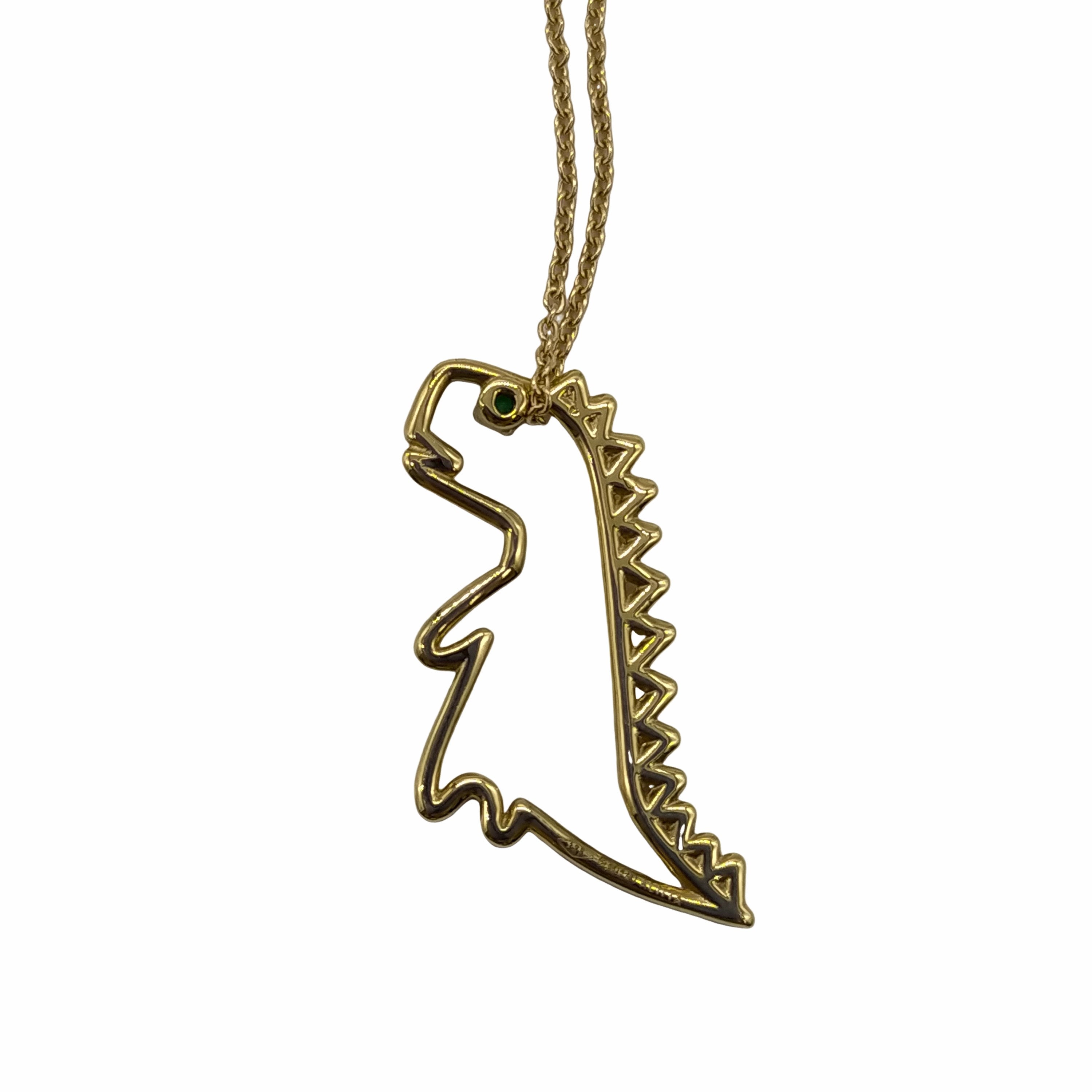 アリータ ALIITA YELLOW-GOLD-9KT DINO ESMERALDA NECKLACE ROLO