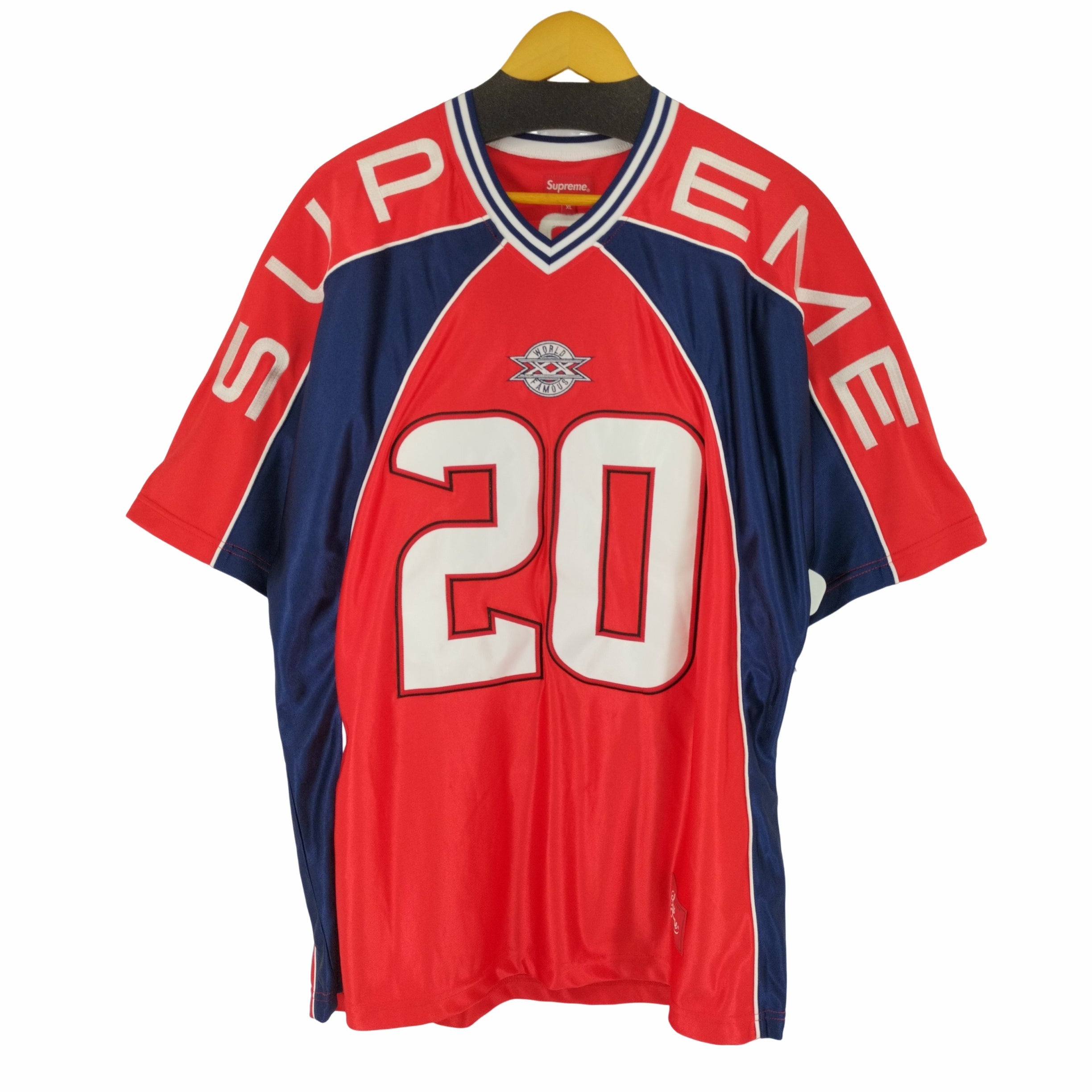 シュプリーム Supreme 20AW Paneled Jersey Red メンズ XL