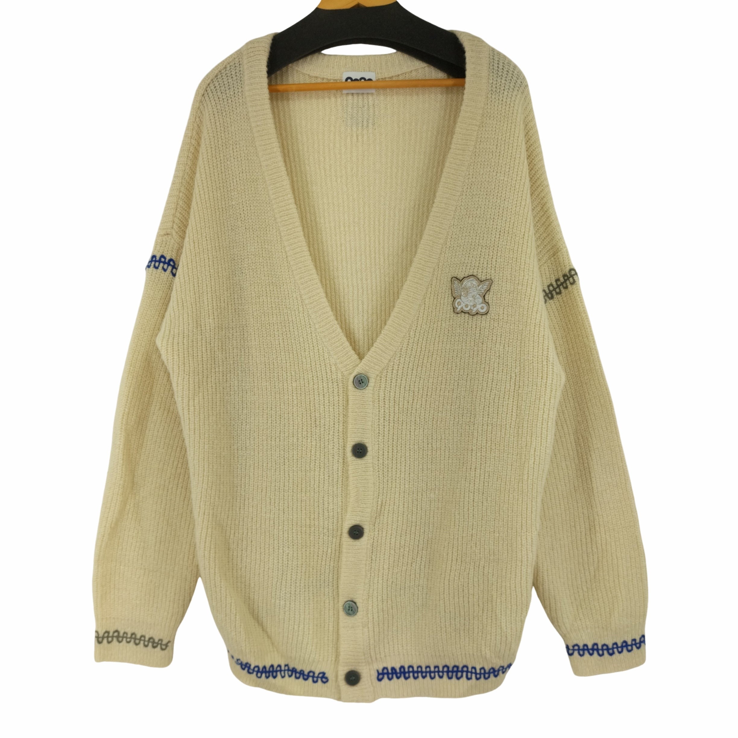 ナインティナインティ 9090 Angel Knit Cardigan アクリルニット