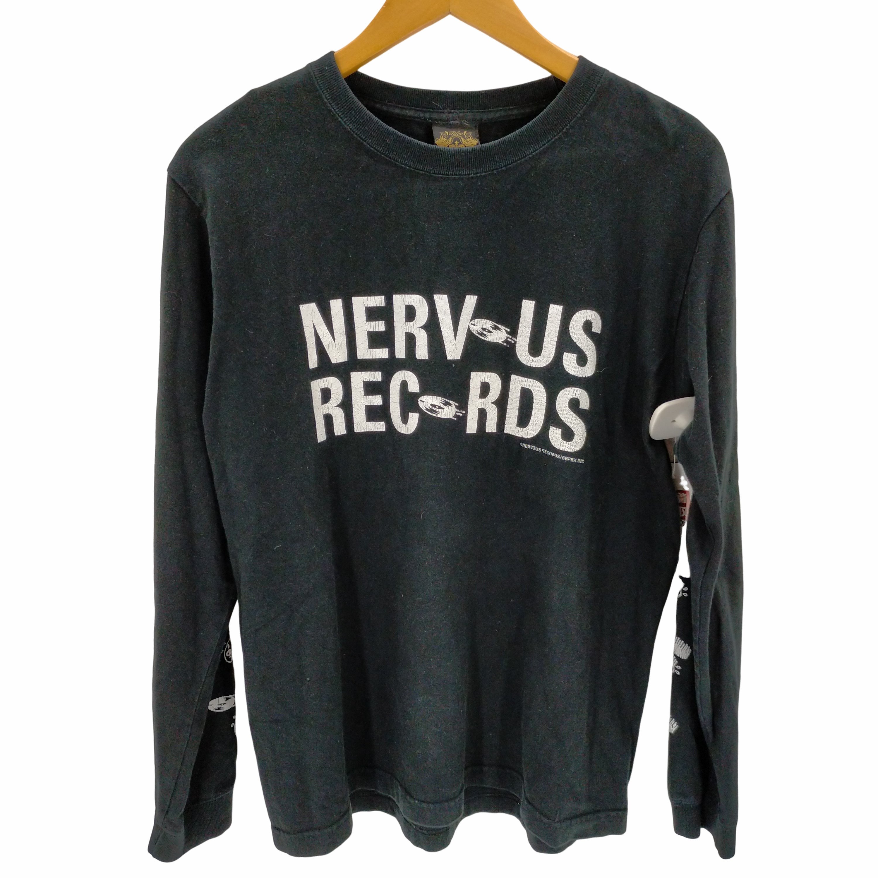 ビービーピー BBP NERVOUS RECORDS ロングスリーブカットソー メンズ