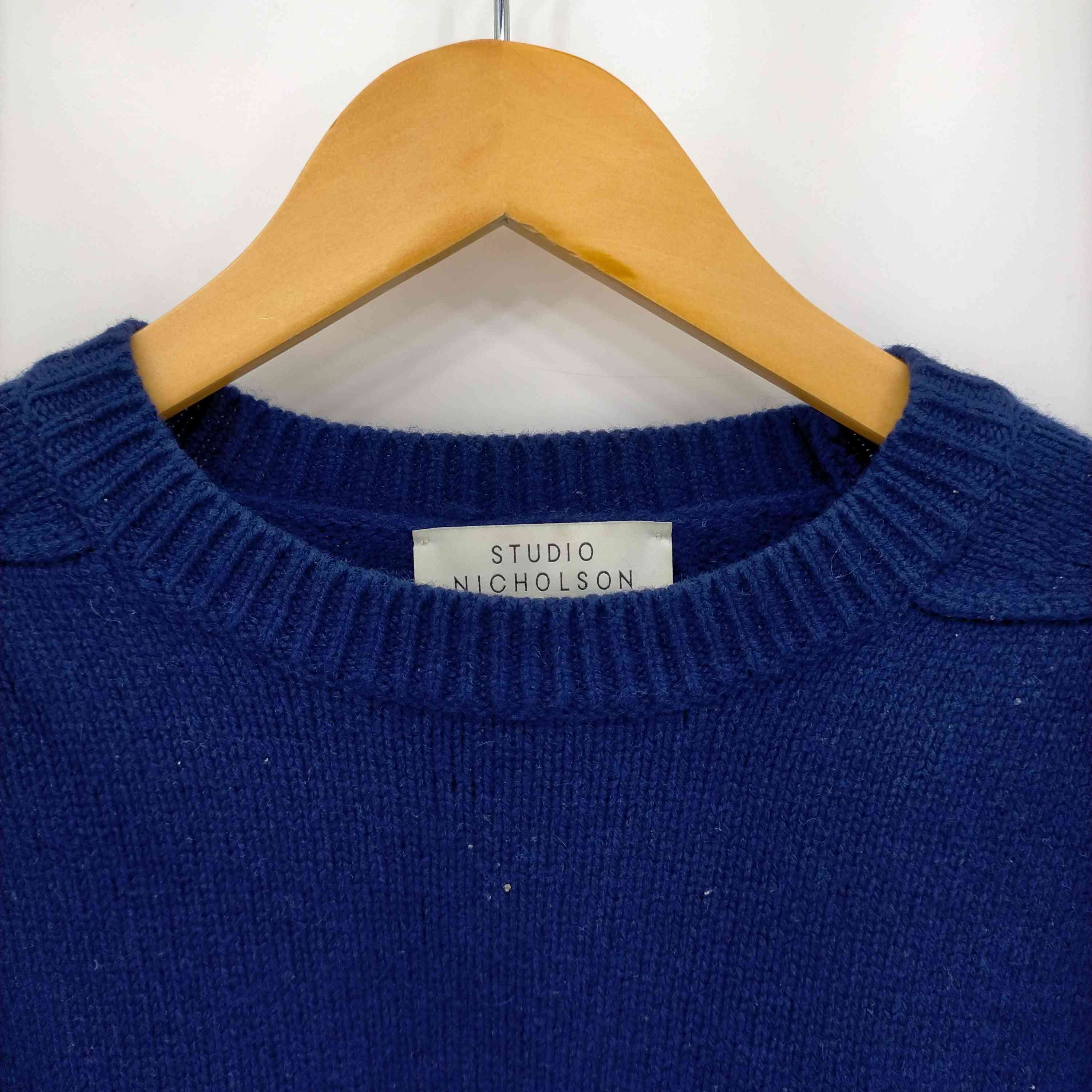 スタジオニコルソン STUDIO NICHOLSON ENGLISH LAMBSWOOL 5GG GUERNSEY JUMPER メンズ J –  ブランド古着買取販売バズストア