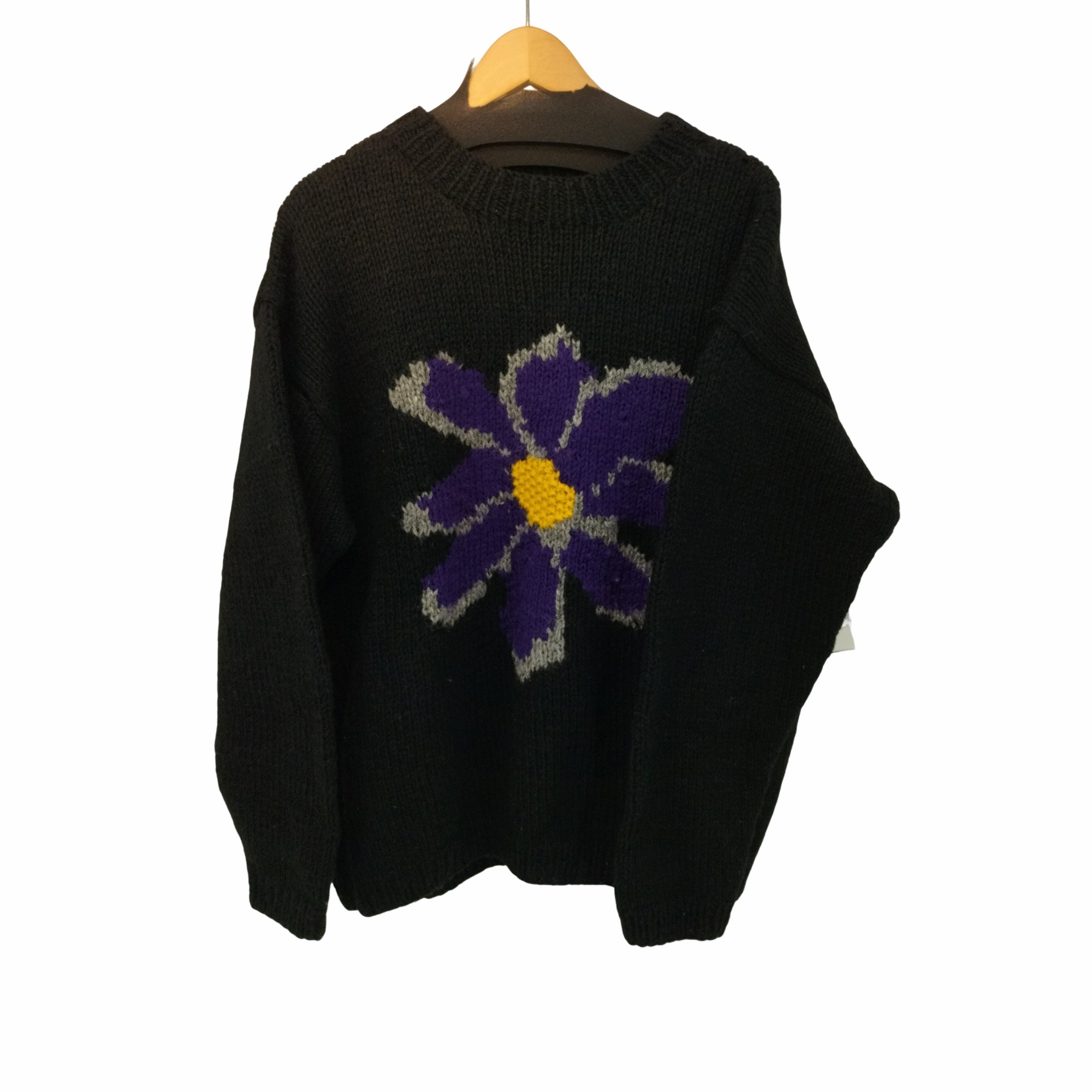 mcmachan woolen ネパール製 ウール 花柄 ニット セーター メンズ