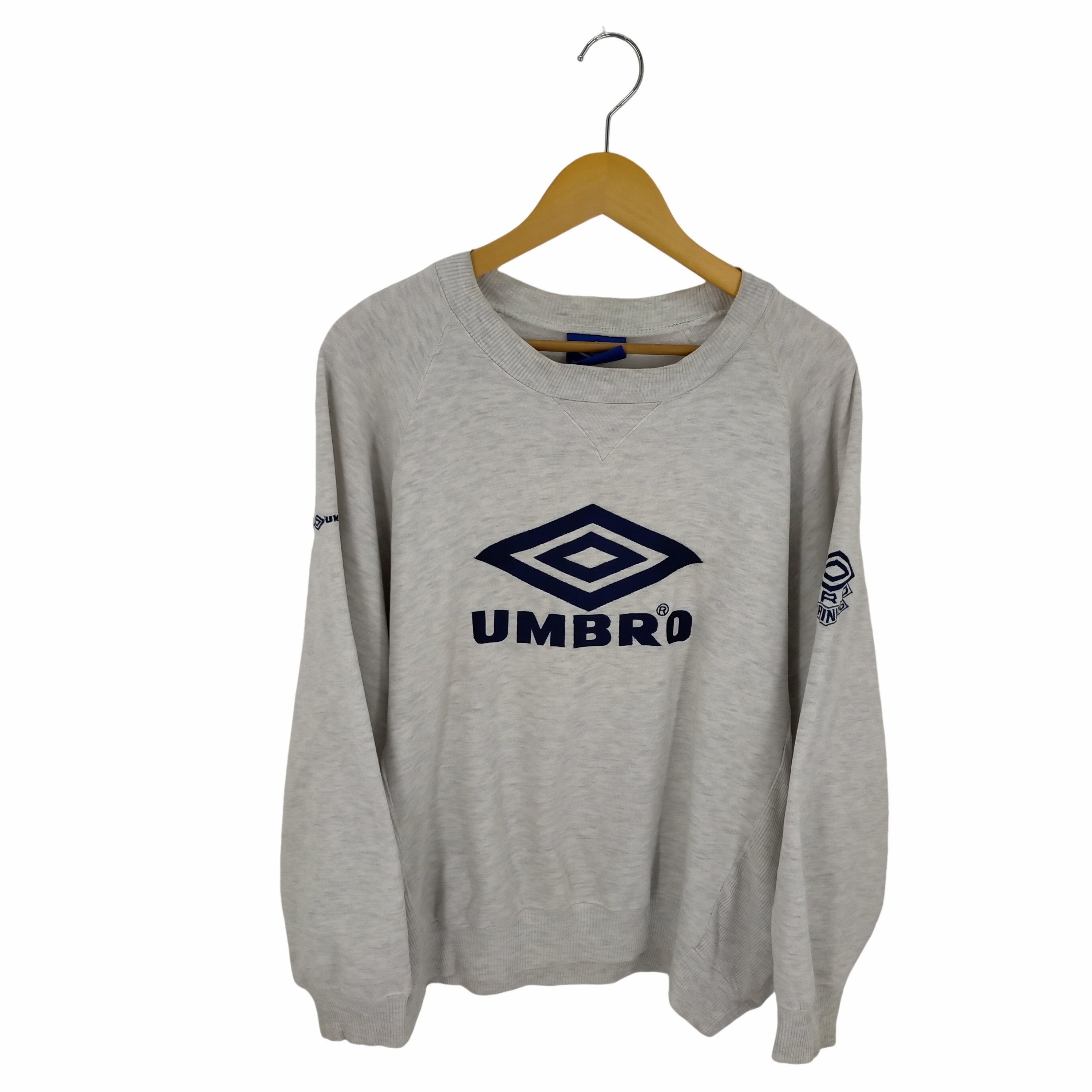 アンブロ UMBRO 90S ロゴ刺繍 サイドリブスウェットプルオーバー