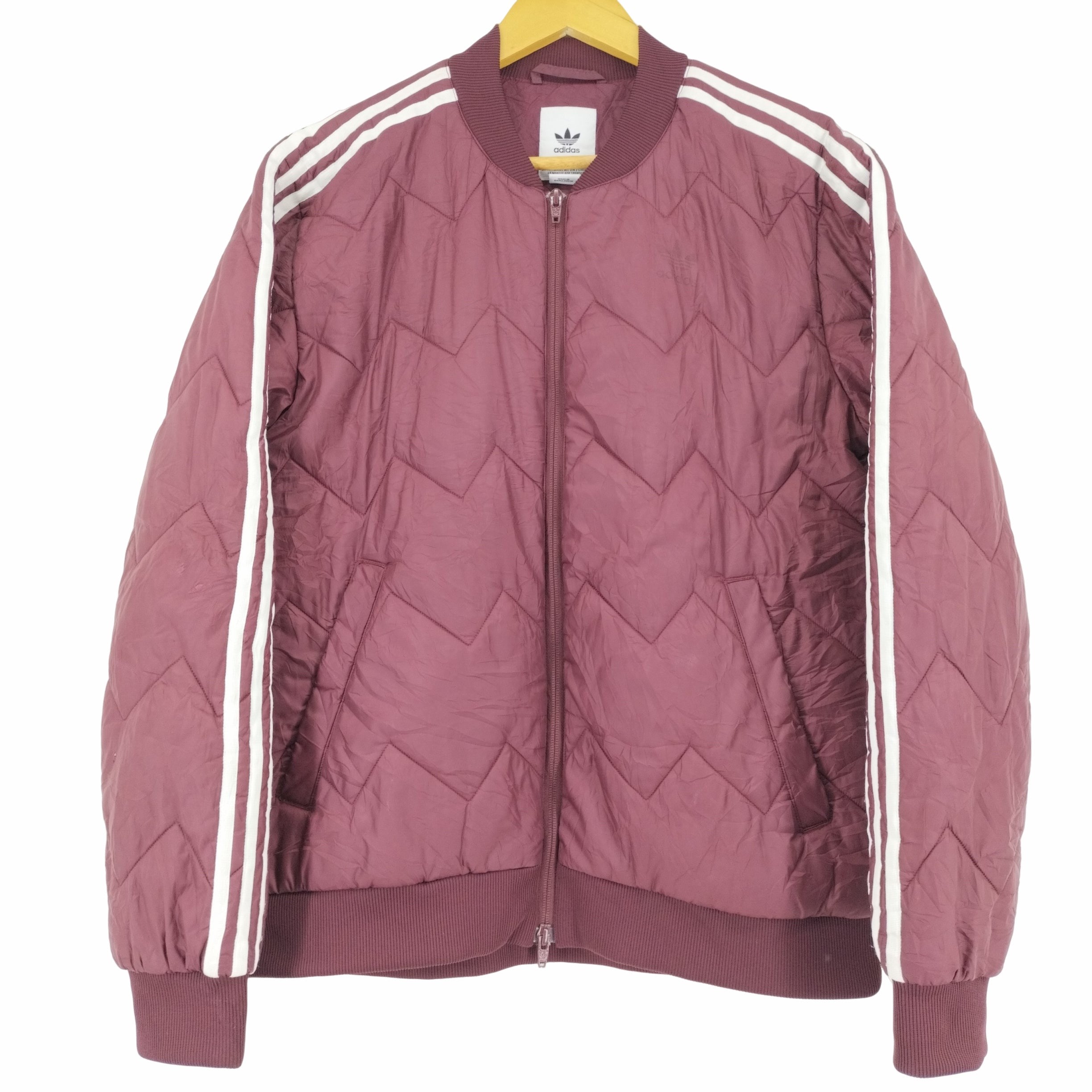 Adidas originals sst quilted clearance jacket red